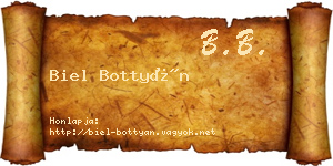 Biel Bottyán névjegykártya